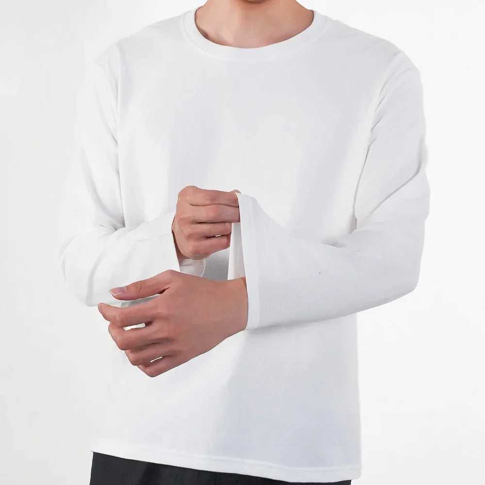 3pcs Mens Long Sleeve T Shirt Cotton Casual O Neck Spring High Quality Male Solid Tee Tops Classic Man Clothes T shirts Everyday W250220