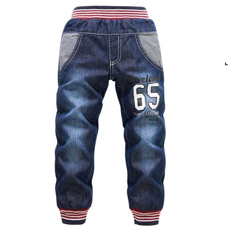 2021 New Warm Pants Kids Pant Fashion Boy Girl Jeans Winter Thickening Kids Denim Pants Baby Jean Infant Clothing 3-7Y Z250220