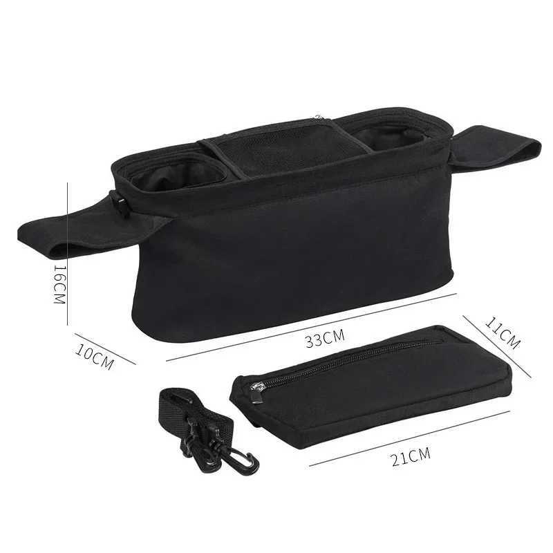 Baby Stroller Storage Large Capacity Travel Hanging Bag Mummy Bag Phone Bottle Holder Pram Diaper Bags Baby Stroller Accessories X250220