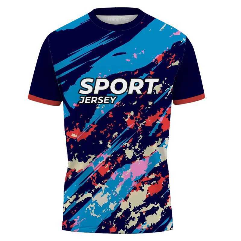 Mens Fashion Gym Shirt Joggers Bodybuilding Silk New Short Sleeves Streetwear Casual Outdoor Sport Fast Dry Breathable Tee W250220