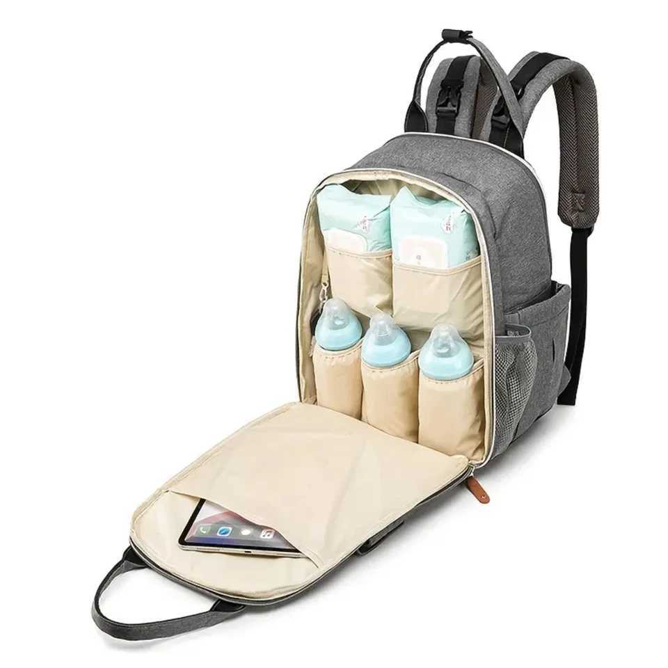 New Stylish Multifunctional Waterproof Diaper Bag | Large Capacity Multiple Pockets Shoulder Straps | Baby Essentials Organize X250220