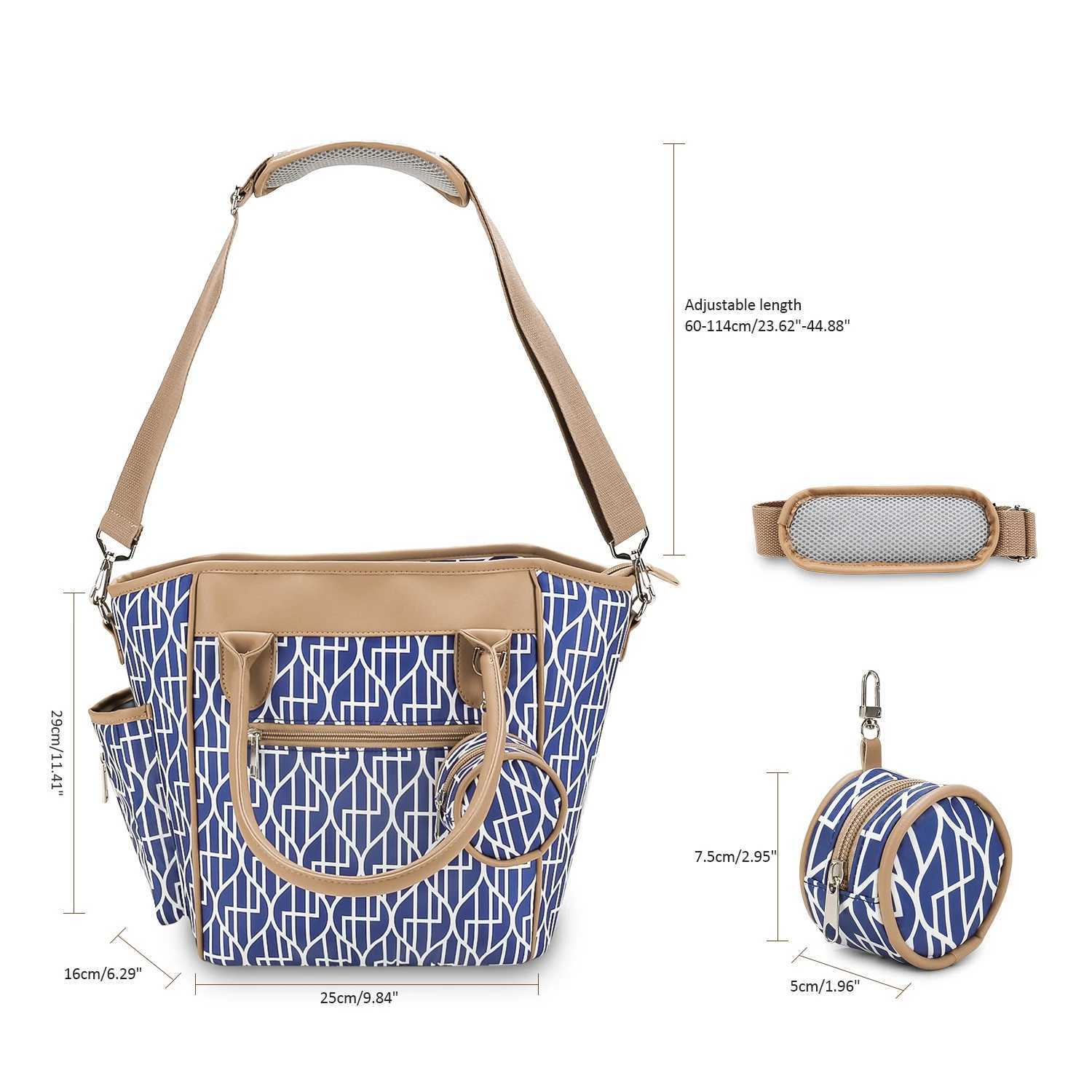 Fashionable portable diaper bag handbag large capacity waterproof diaper changing bag backpack messenger bag travel mom bag X250220