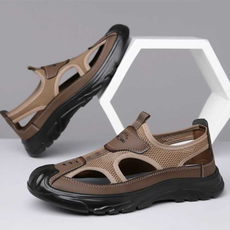 New Arrival Hollow Mens Sandals Lightweight Sports Male Casual Shoes Outdoor Non-slip Mens Beach Shoes Breathable Mesh Shoes Mens Shoes T250220