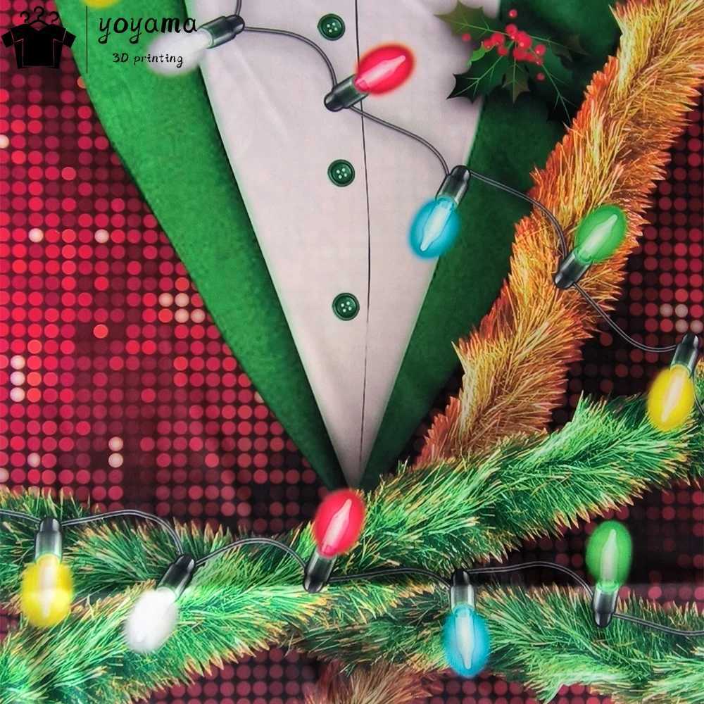 Mens Funny Christmas Printed T-shirtChristmas Graphic T-shirtsShort Sleeve Round Neck T-shirt W250220