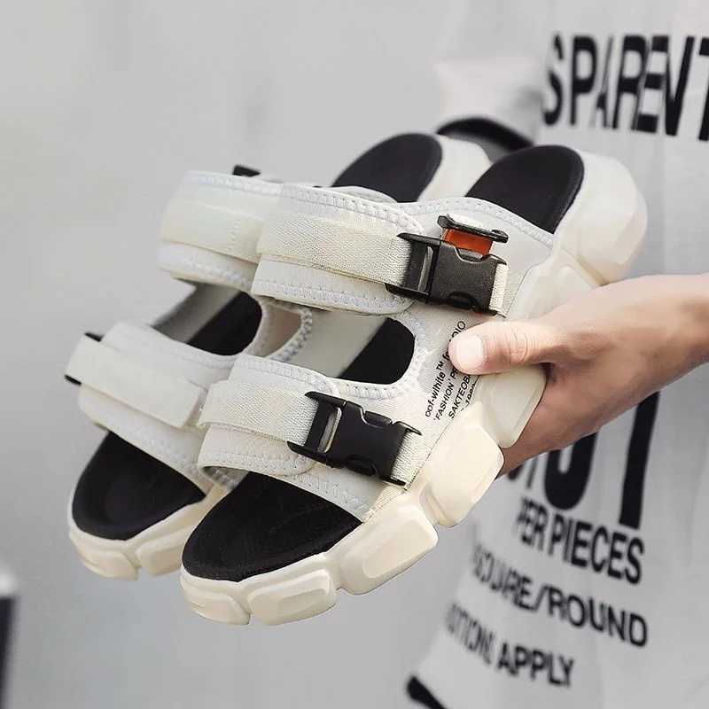 New Arrival Fashion Sandals Summer Wear-resistant New Sports Dual-purpose Slippers Beach Shose Men Breathable Light Anti-Slippery T250220