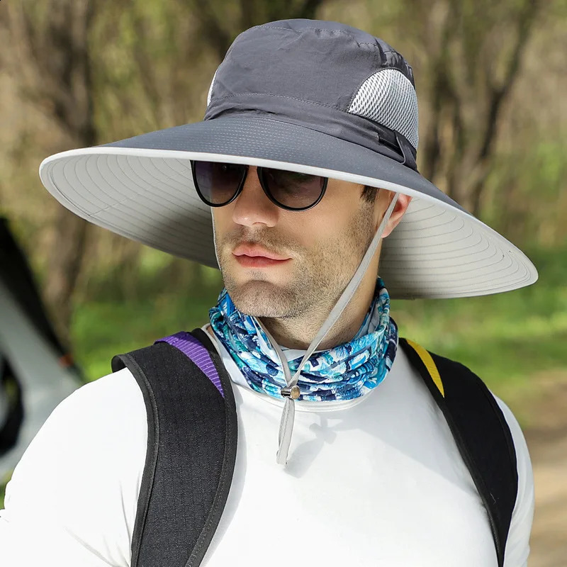 Big Head 6065cm Circumference Large Number Hat Man Summer Outdoor Sun Fisherman Fishing Cap Mountaineering 250210
