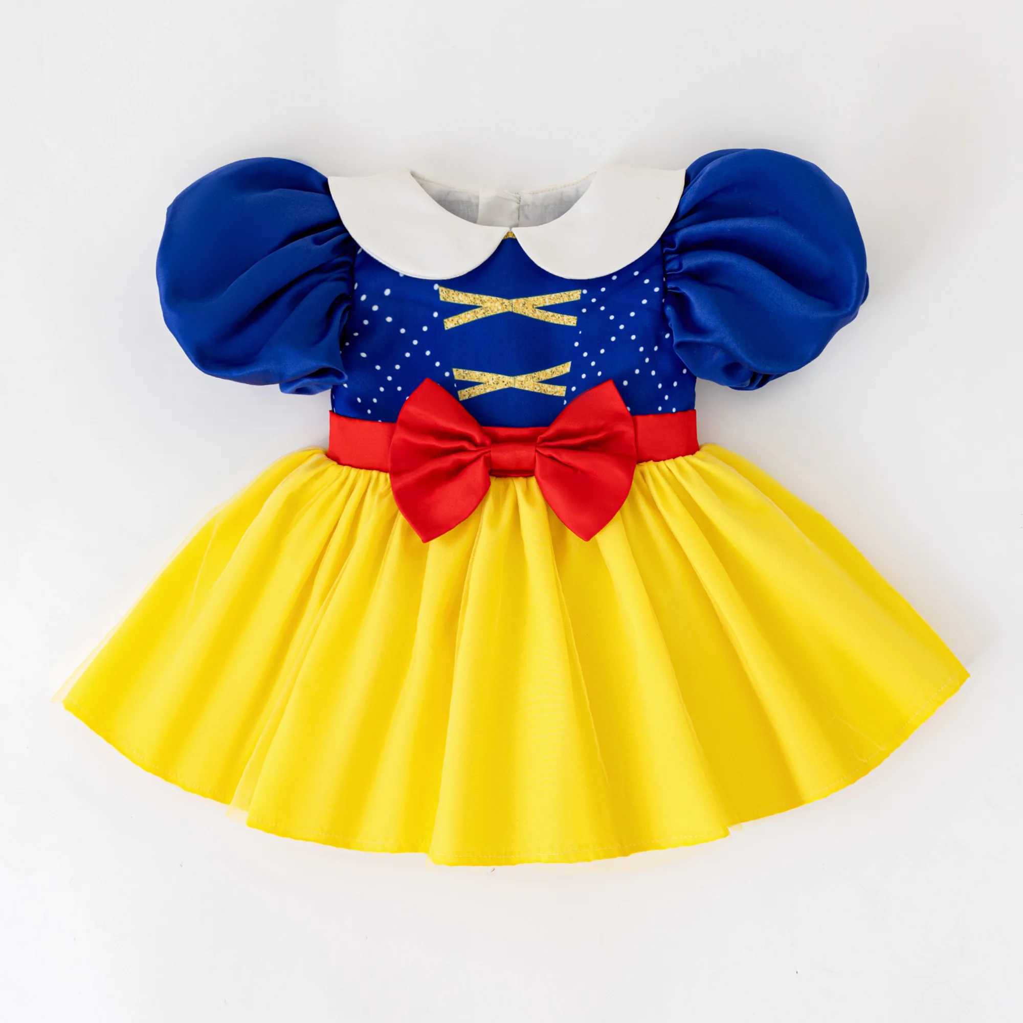 Baby Snow White Rapunzel Princess Girl Party Dress Beauty Beast Aladdin Birthday Wedding Kids Clothes Carnival Christmas Costume X250220