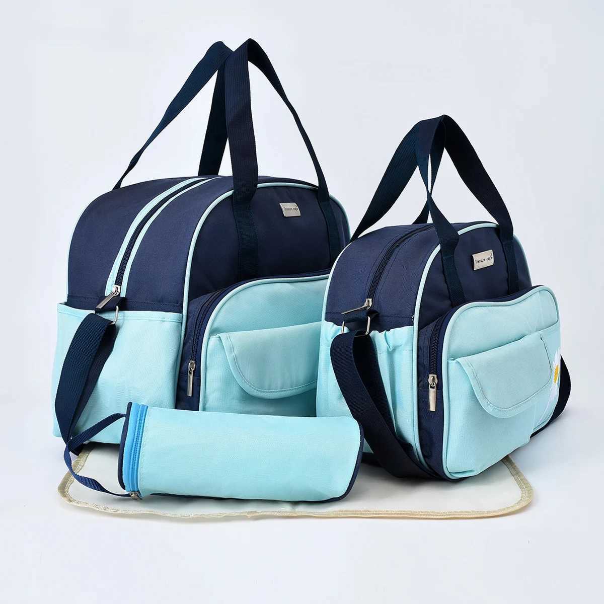 Fashion Mommy Bag Four Piece Set Small Daisy Pattern Large Capacity One Shoulder Mommy Bag Multi functional Diagonal Diaper Bag X250220
