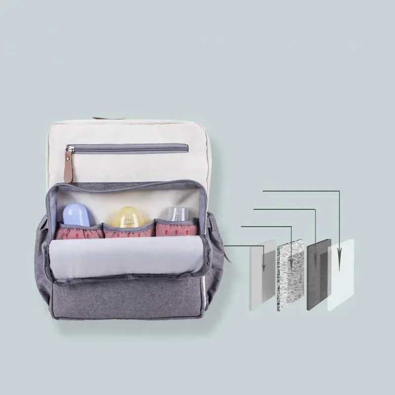 2019 New Fashion Baby Mum Bag Waterproof Large Capacity Travel Backpack Design Maternity Nappy Diaper Bag Baby Care Nursing Bag X250220