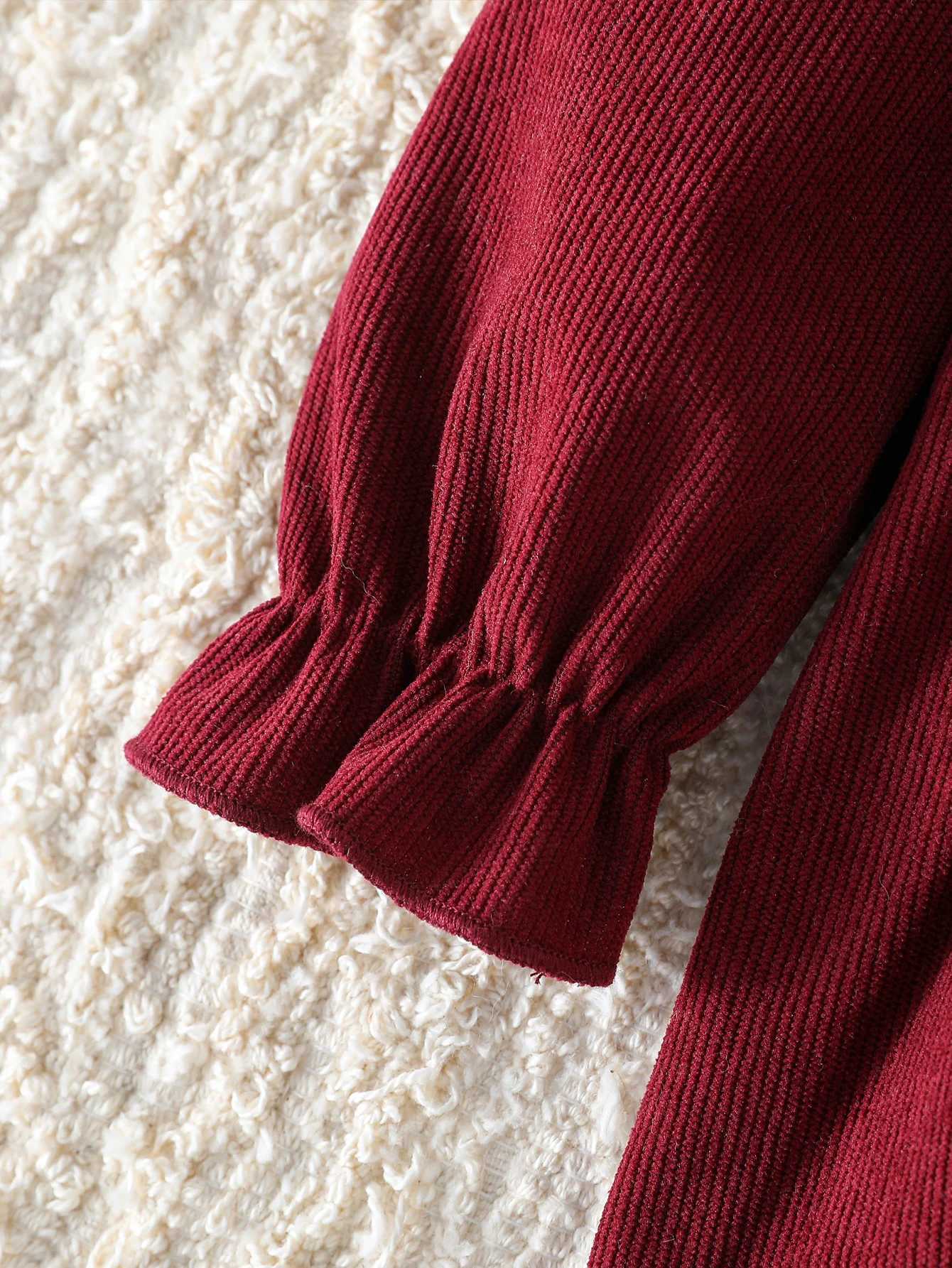 Baby Girls All Seasons Long Sleeve embroidery For 1-3Y flying sleeve Fashion Streetwear Round neckDress X250220