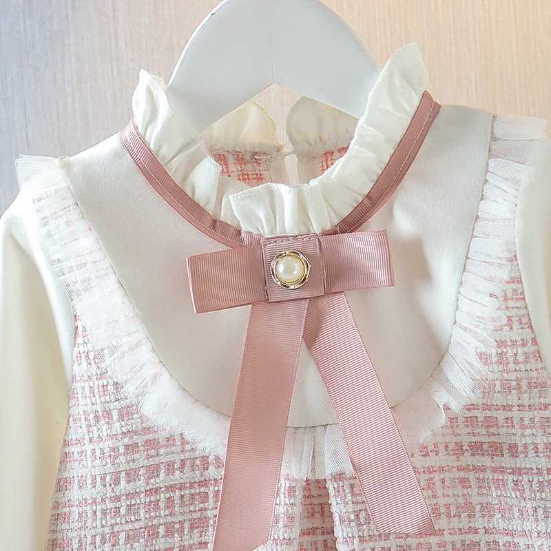 Ladies 6M-3T Spring Autumn Dresses For Girls Vintage Baby Girl Clothing Fashion Clothes For Newborns Princess Childrens Dress X250220