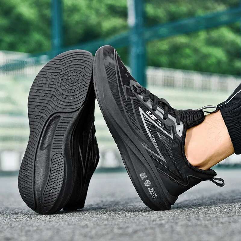 2025 Designer Autumn Leather Running Waterproof Sneakers Men Non-slip Jogging Sport Outdoor Commut Walking Shoes Male Footwear