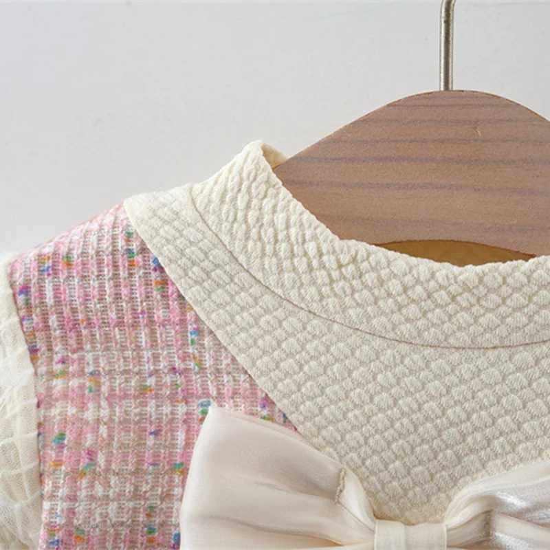 9 Months To 3 Years Old Spring And Autumn New Sweet Bow Baby Girl Dress Princess Style Childrens Long Sleeved Clothes X250220