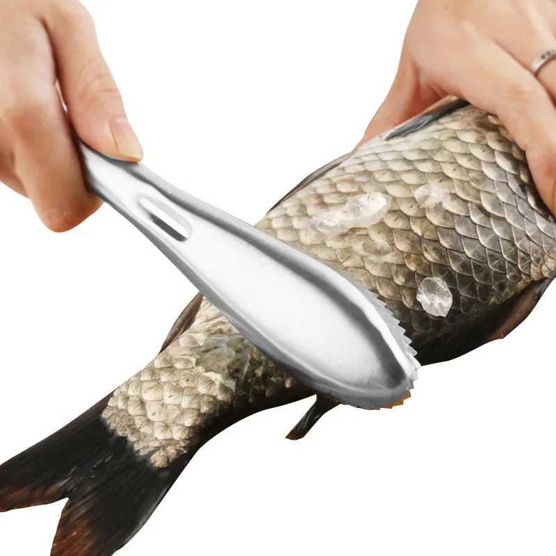 Dog Travel Bowls Bags Stainless steel fish cleaning knife Skinner fish skin scraper fish scale fish cleaning kitchen cooking tools kitchen small tools