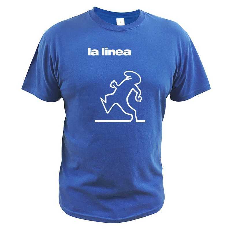 La Linea TV Series Print Mens Shirt Fashion Trend Harajuku Streetwear Casual O-neck Oversized Short Sleeve Summer Hot Sale Tops W250220