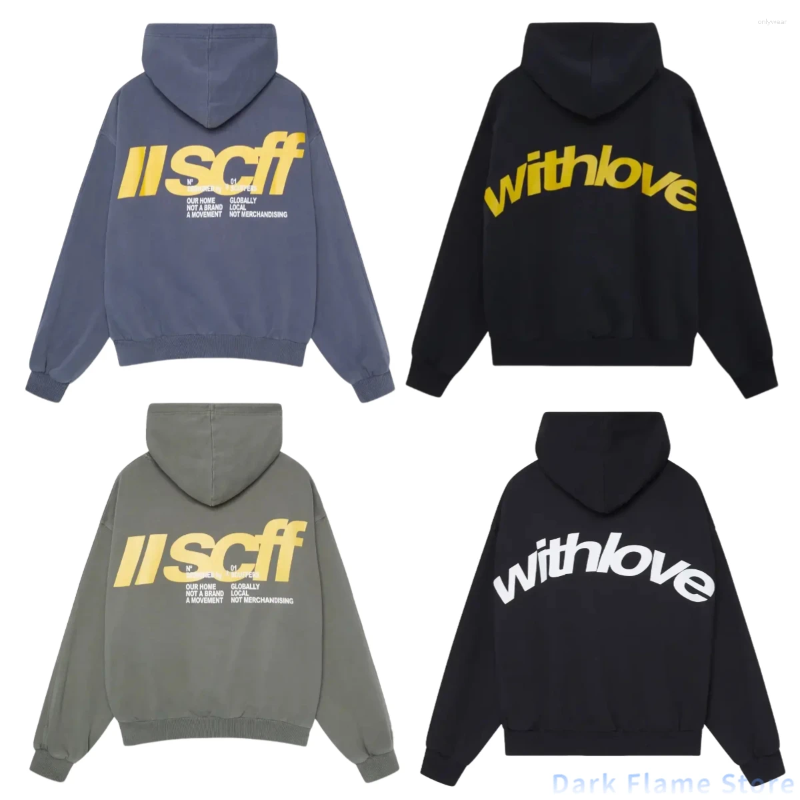 Men's Hoodies Harajuku Scuffers Logo Women Sweatshirts Gothic Korean Goth Oversized Hoodie Streetwear Tops Grunge Clothes