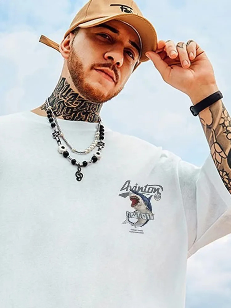 Summer Casual Loose Tshirt Short Sleeved Mens Fashion Printing Large 8XL Hip Hop Couple Wear Half Sleeve Cotton Top 250213