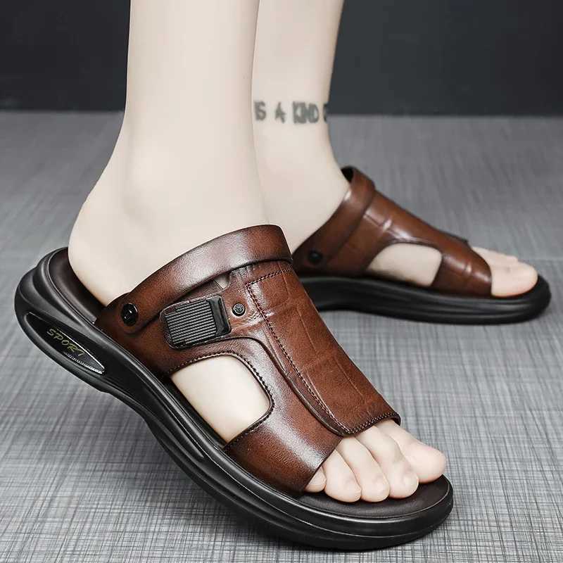 New Arrival Summer Fashion Men Sandals Man Beach Leather Sandals Luxury Sandals Men Outdoor Beach Casual Shoes Cheap Male Sandals T250220