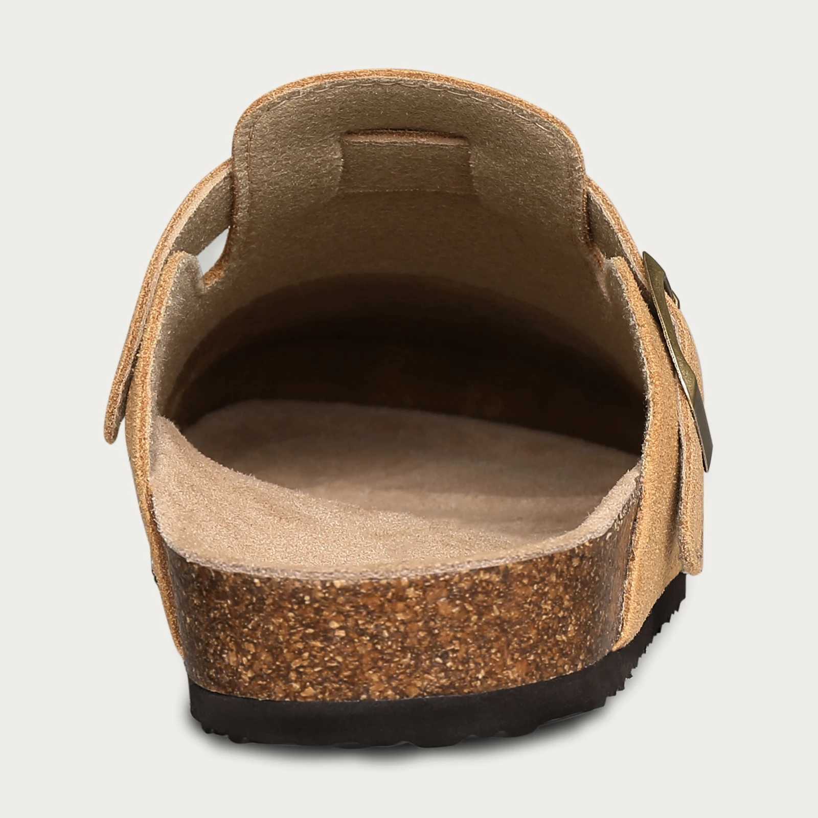 Shevalues Cork Suede Clogs for Women Cork Slippers Summer Cork Sandals Fashion Beach Slides Classic Mules Men Clogs Baotou Shoes z2507086BLC