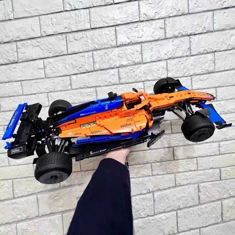 Free shipping New Tech Compatible 42141 Mclaren Forla 1 Race Car Model Building Block City Vehicle B Kids Toys For kids Birthday Gifts