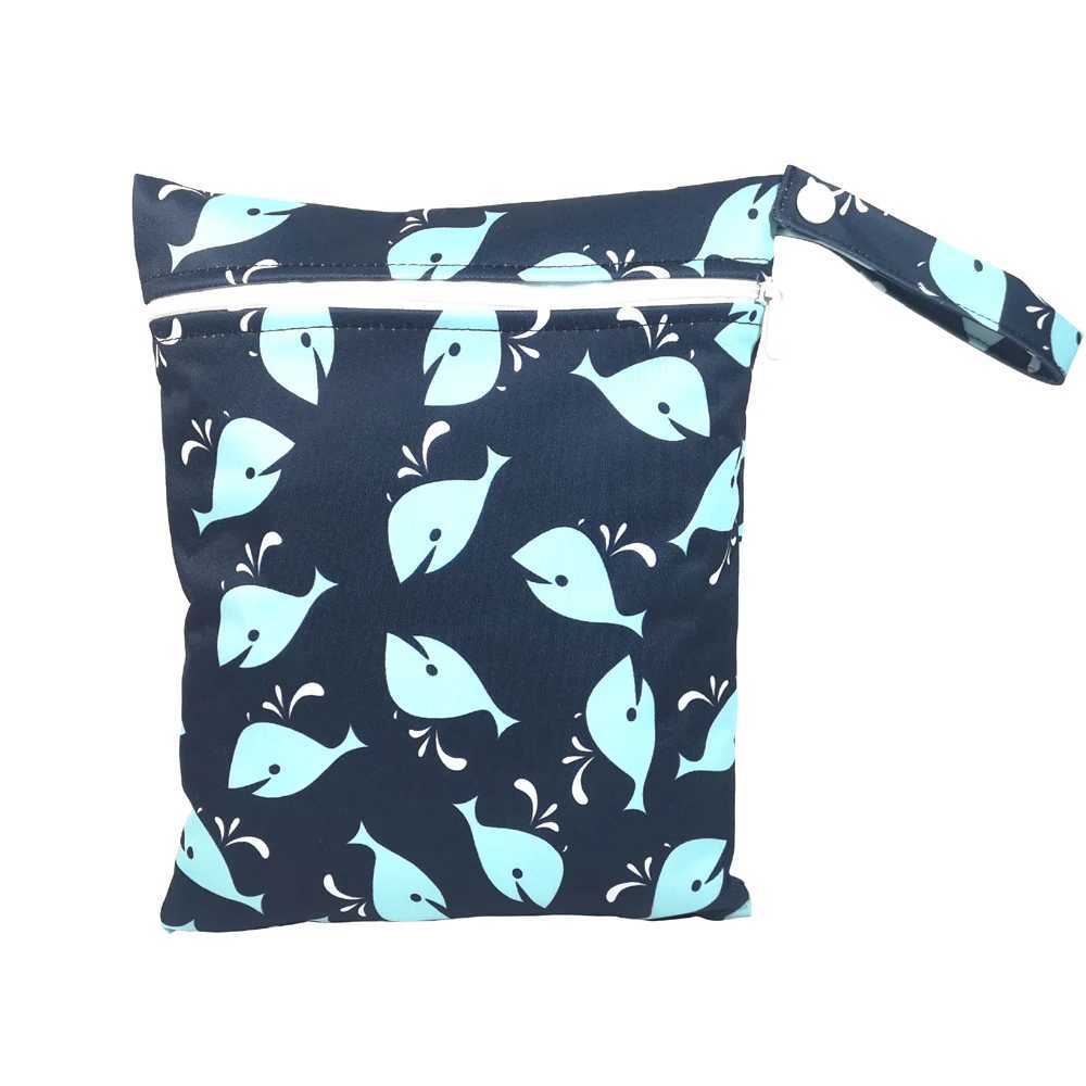 23 pattern NEW Size 20*25CM Wetbags Washable Reusable Cloth diaper Nappies Bags Waterproof Swim Sport Travel Carry bag X250220