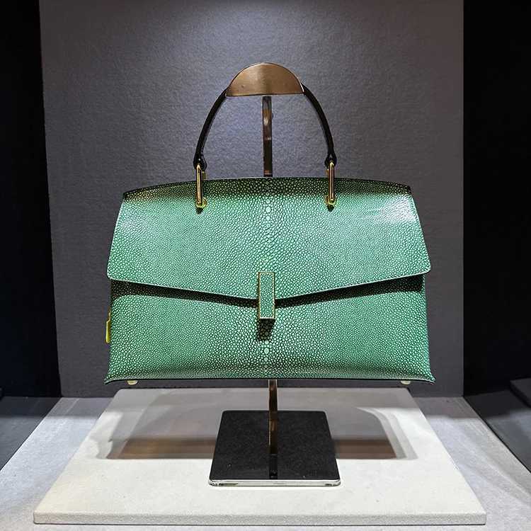 Pearl Fish Leather Pattern Women Handbags Shell Bag Cowhide Leather Lady Shoulder Messenger Bag Large Capacity Fashion Bags Z250220-1