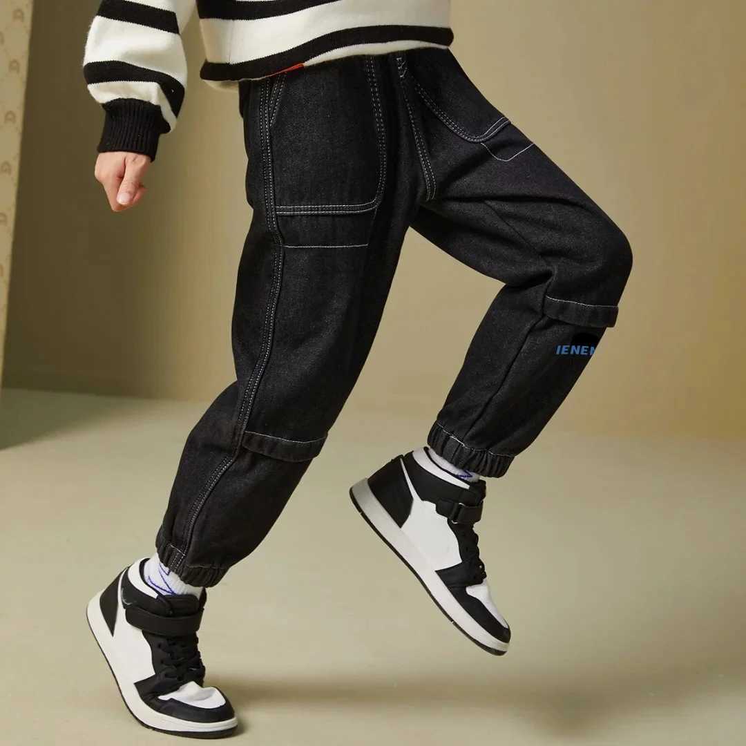 IENENS Autumn Boys Jeans Clothes Kids Cowboy Pants Children Casual Denim Clothing Bottoms Trousers Baby Boy Casual Soft Jean Z250220