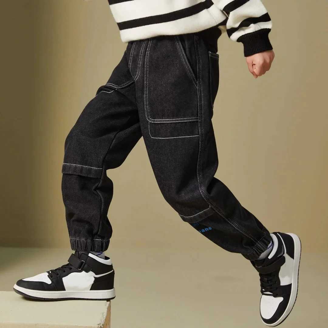 IENENS Autumn Boys Jeans Clothes Kids Cowboy Pants Children Casual Denim Clothing Bottoms Trousers Baby Boy Casual Soft Jean Z250220
