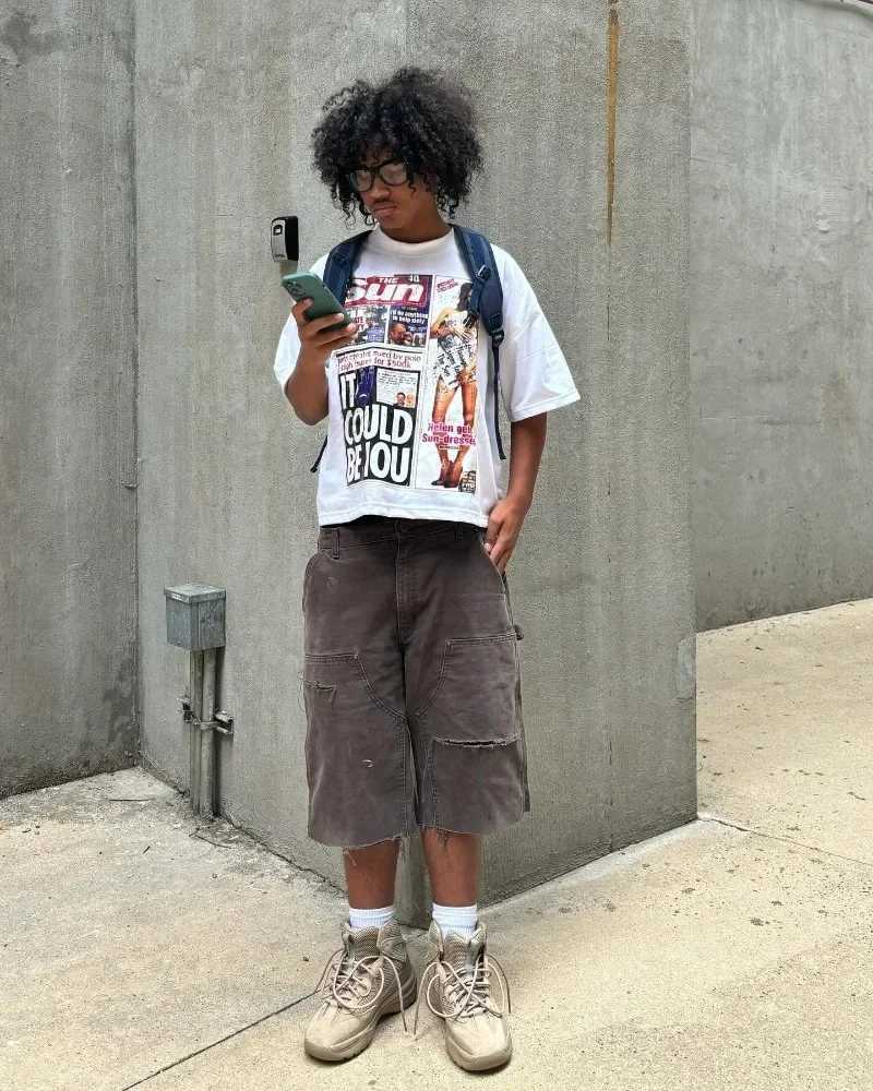 Hip hop trend oversized printed short sleeve T-shirt Men Y2k Summer cotton Harajuku Gothic top Casual couple oversized shirt W250220