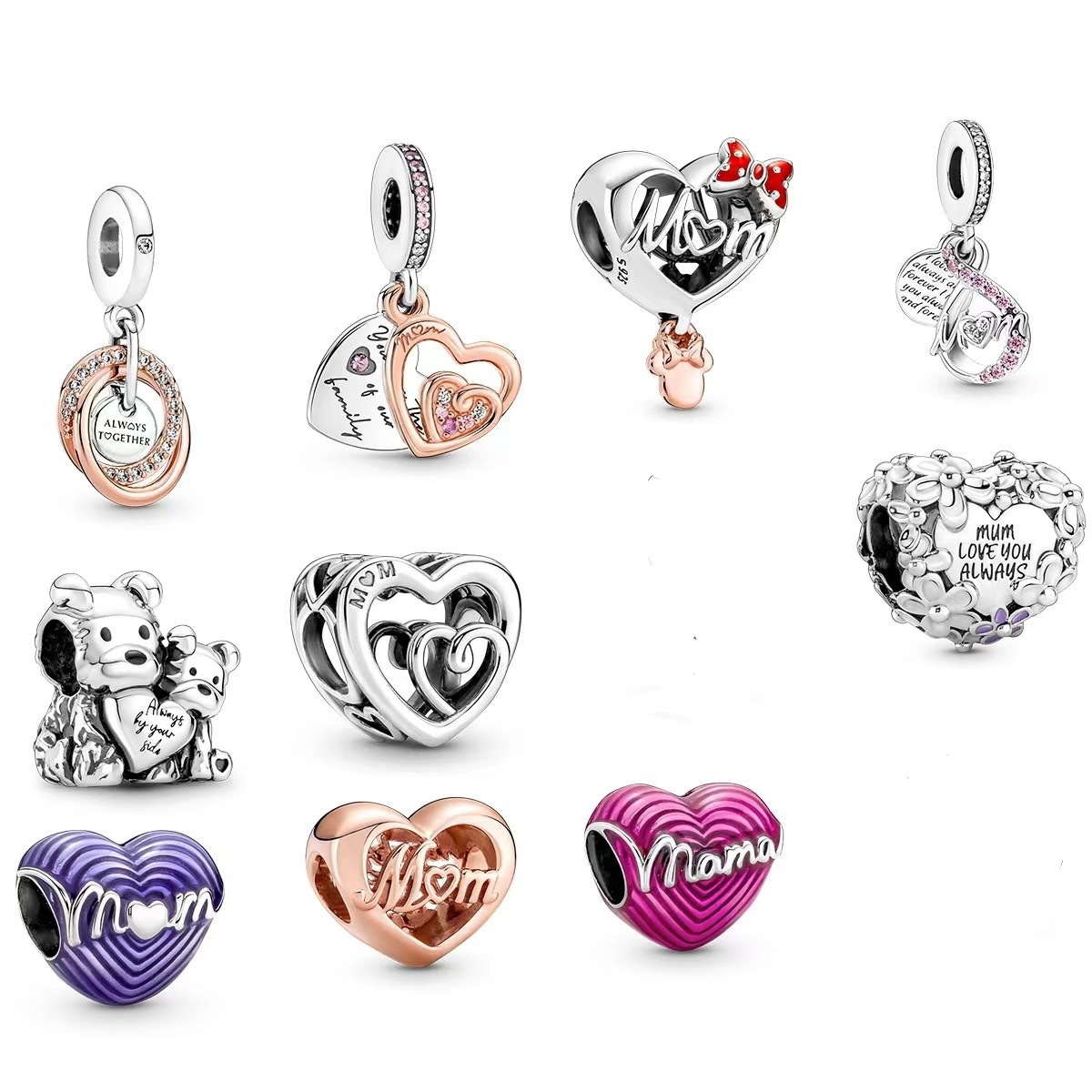 925 Pounds Silver New Fashion Charm,New Mother's Day bead,Compatible with The Original Bracelet, designer charm jewelry