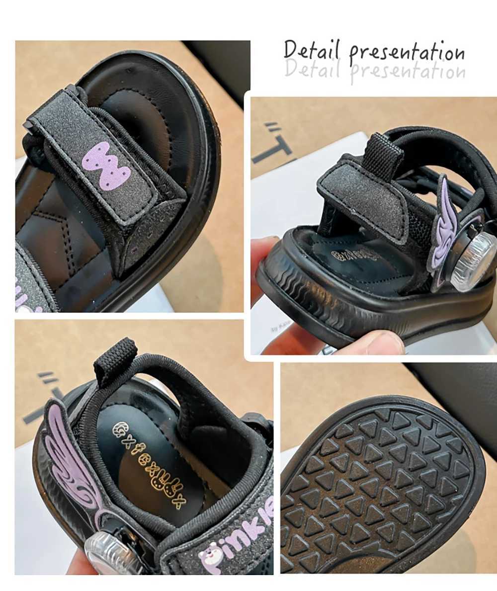 2025 Summer Childrens Sandals New Designer Girls Sandals PU Leather Waterproof Boys Beach Shoes Sports SandalsXJ250221