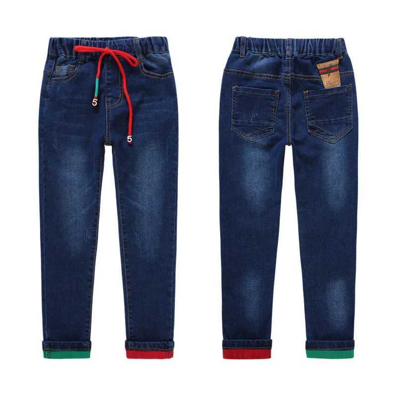 Brand Pants Kids Trousers Fashion Boys Jeans Children Ripped Leggings Spring Denim Clothes Baby Casual Jean Infant 4 to 14 Years Z250220