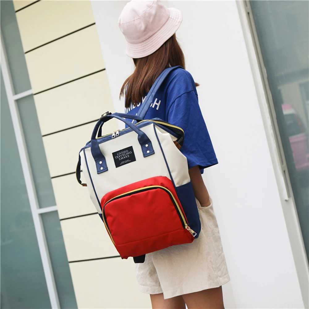 Fashionable and multifunct mummy bag large capacity storage backpack baby bottle insulation storage bag diaper organize backpack X250220