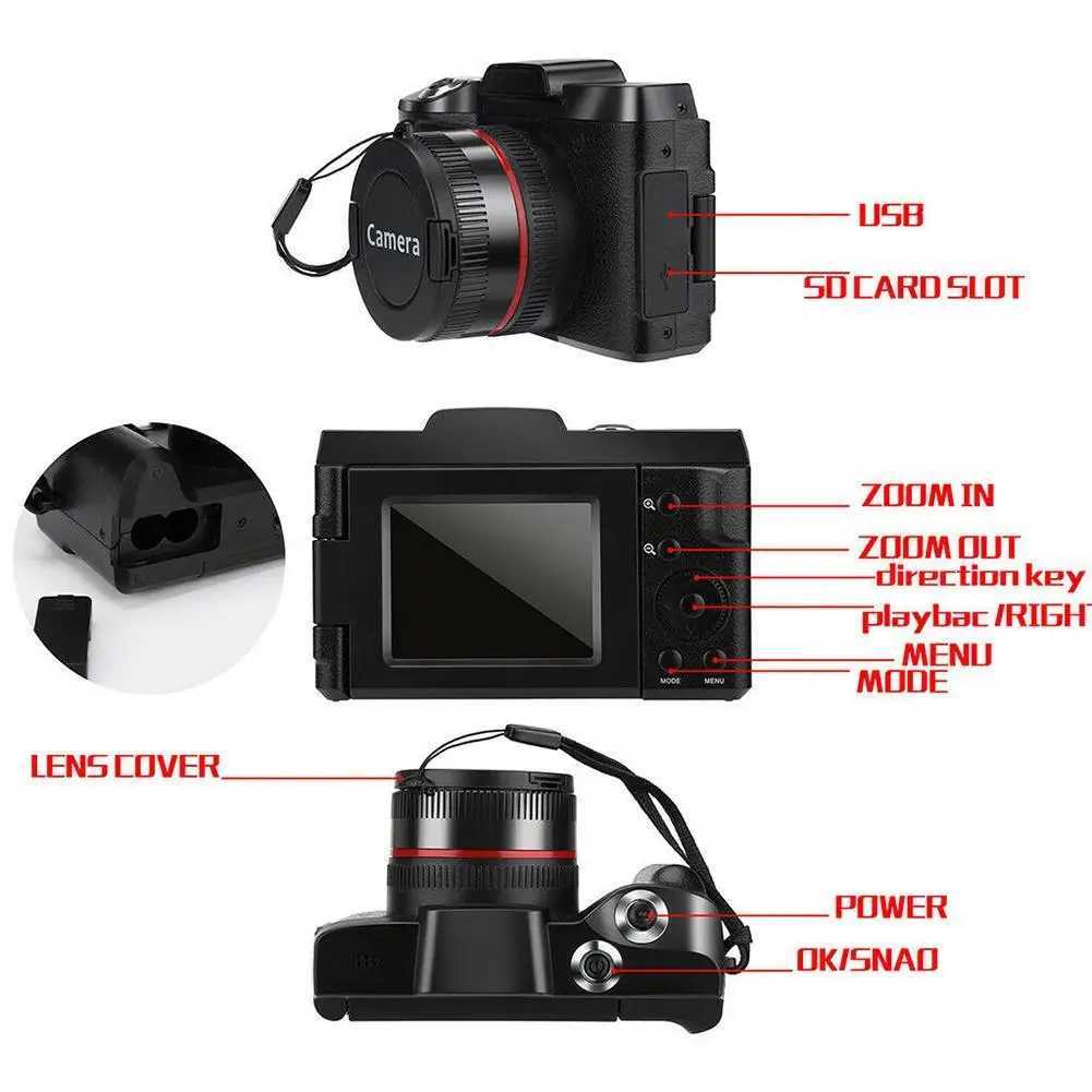 Professional 2.4-inch screen 1080p 16X digital full HD zoom camera Z250220