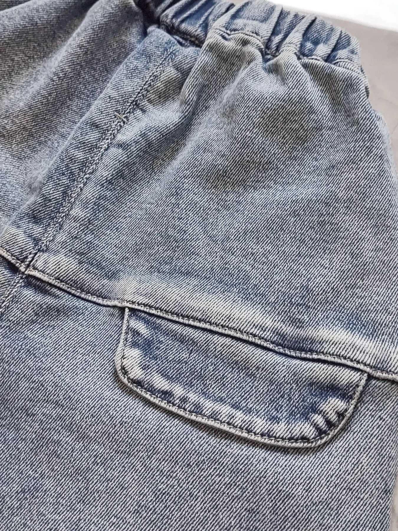 5096 2-5 Year Loose Childrens Jeans Soft Boys Jeans Elastic Waist Casual Pants Z250220