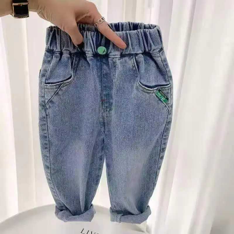 Boys jeans spring/summer new childrens clothing casual soft jeans Korean boys baby pants 2 4 6 8Y Z250220