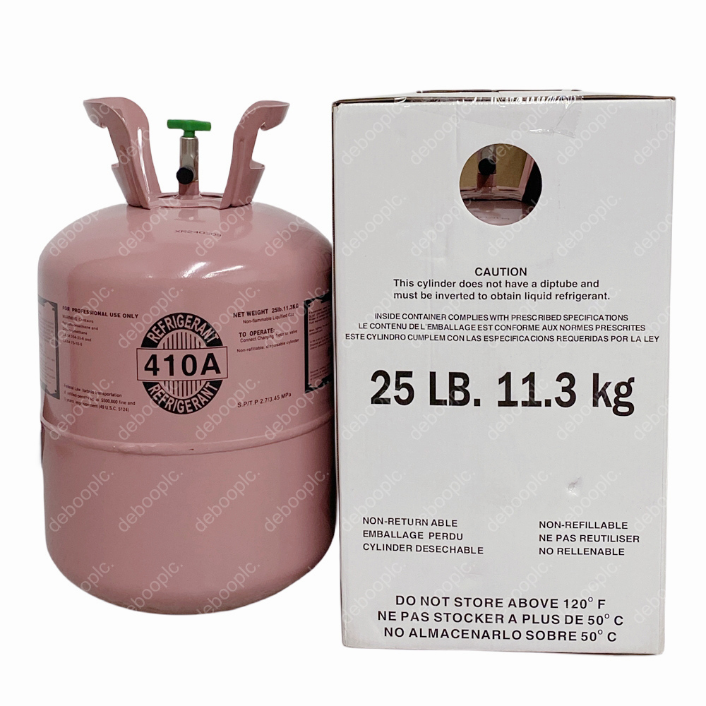 25Lb R410A Refrigerant Freon Steel Cylinder Packaging For Air Conditioners Fast Shipping