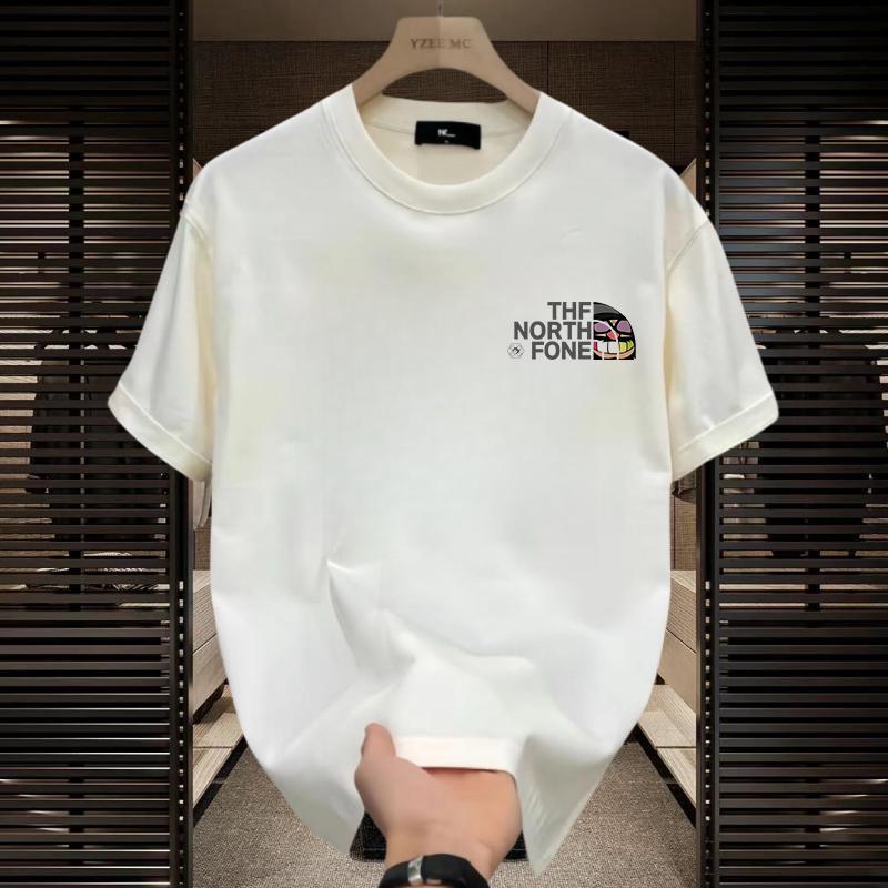 New summer cotton short sleeve T-shirt men's and women's heavy loose brand half sleeve shirt lovers printed T-shirt 2025