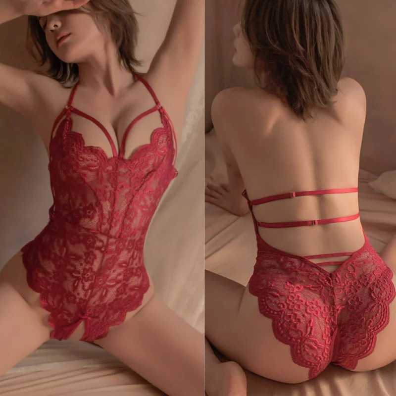 Sexy Lingerie For Women Lace Sex Costumes Intimate Underwear Bodysuit Backless Erotic Tight Babydolls Pajamas S-3XL Plus SizeXJ250220