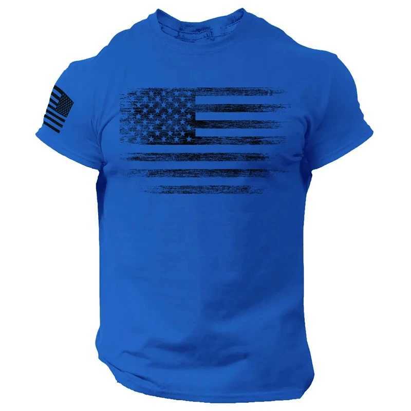 3d Print USA Flag T-shirts Gym Mens T Shirt For Men Casual Oversized Short-sleeved Tees Summer Sportswear Tops Men Clothing W250220