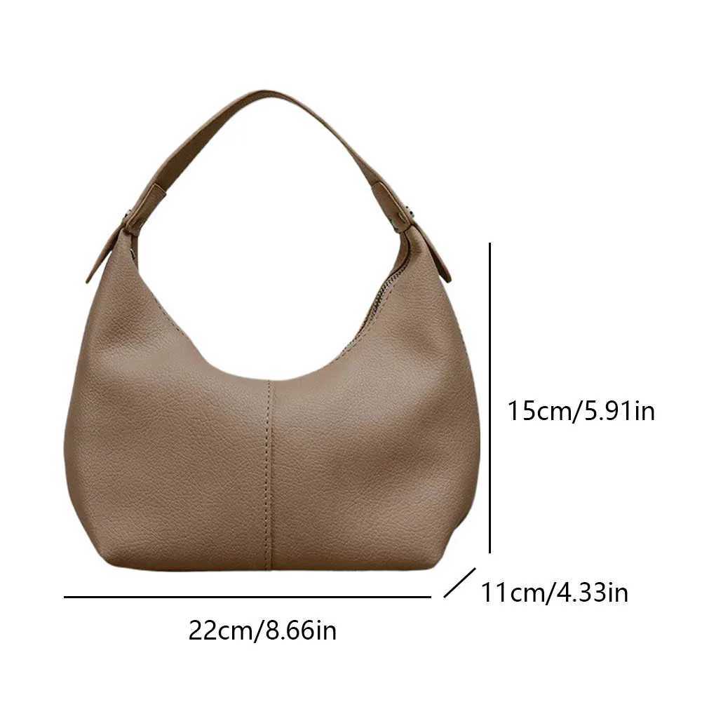 Luxury Handbags for Women 2024 Fashion Small Causal Tote Handbag Female Vegan PU Leather Hobo Clutch Purses Shoulder Bag Z250220