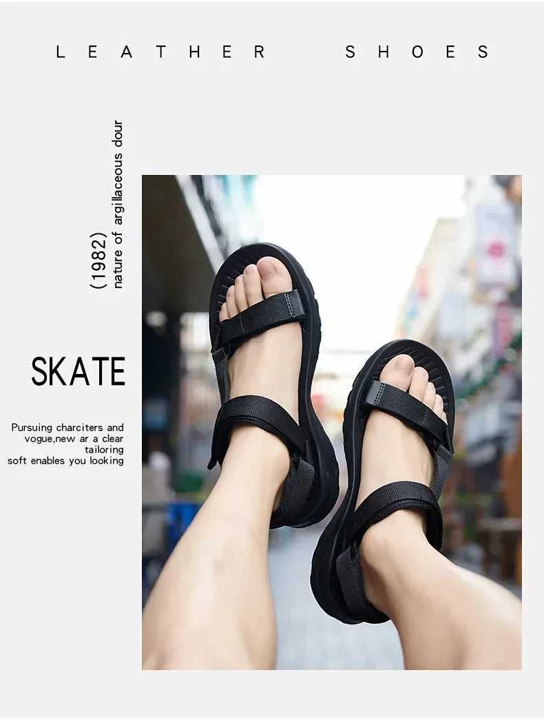 New Arrival Summer Men Sandals Non-slip Summer Flip Flops High Quality Outdoor Beach Slippers Casual Shoes Cheap Mens shoes Water Shoes T250220