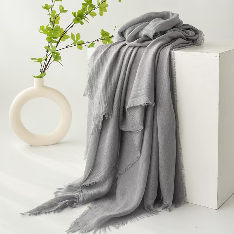 T149 scarf pure color simple sunscreen shawl female high-grade silk scarf scarf headscarf scarf female autumn and winter