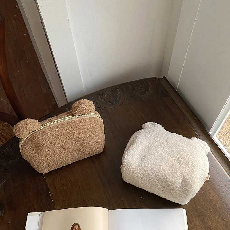 Cute Plush Mommy Bag Clutch Purse Handbags Portable Shell Storage Bag Womens Cosmetic Bag Travel Storage Bags X250220