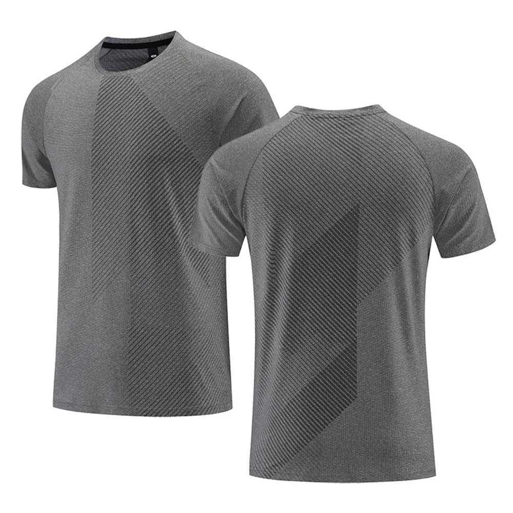 Quick Drying Mens Running T-shirt Fitness Sports T Shirt Gym Training Tees Breathable Jogging Casual Sportswear Unisex Tops New W250220
