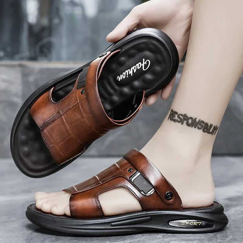 New Arrival Summer Fashion Men Sandals Man Beach Leather Sandals Luxury Sandals Men Outdoor Beach Casual Shoes Cheap Male Sandals T250220