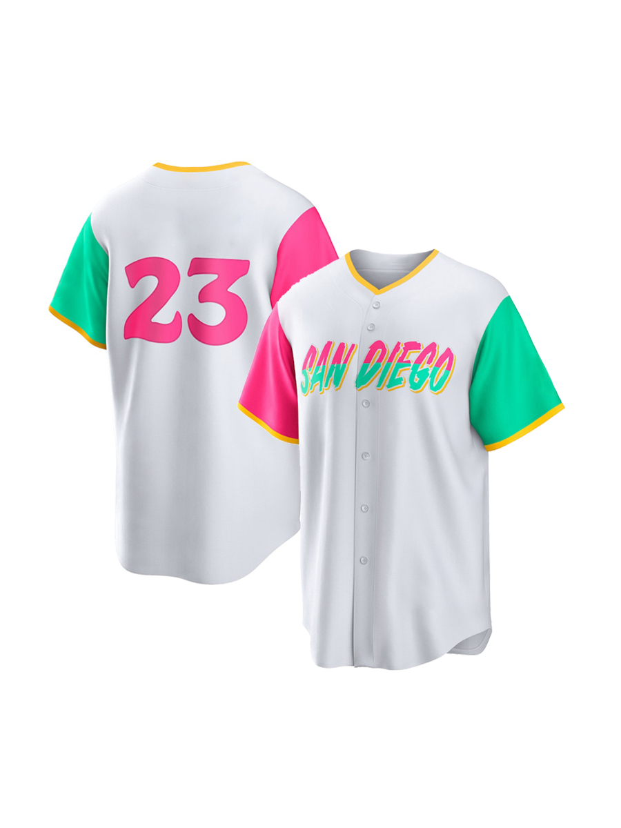 Personalized Custom Baseball Jersey Jackson Merrill Fernando Tatis Jr. Manny Machado GWYNN Cronenworth Bogaerts Arraez Darvish Embroidered Letter Numb