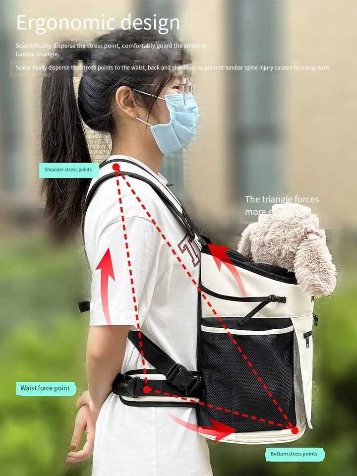 Dog Travel Bowls Bags PUUROF Backpack for dog backpack dog accessories Small dog cat go out bag break free walk dog dirty pet backpack Car bag H250220