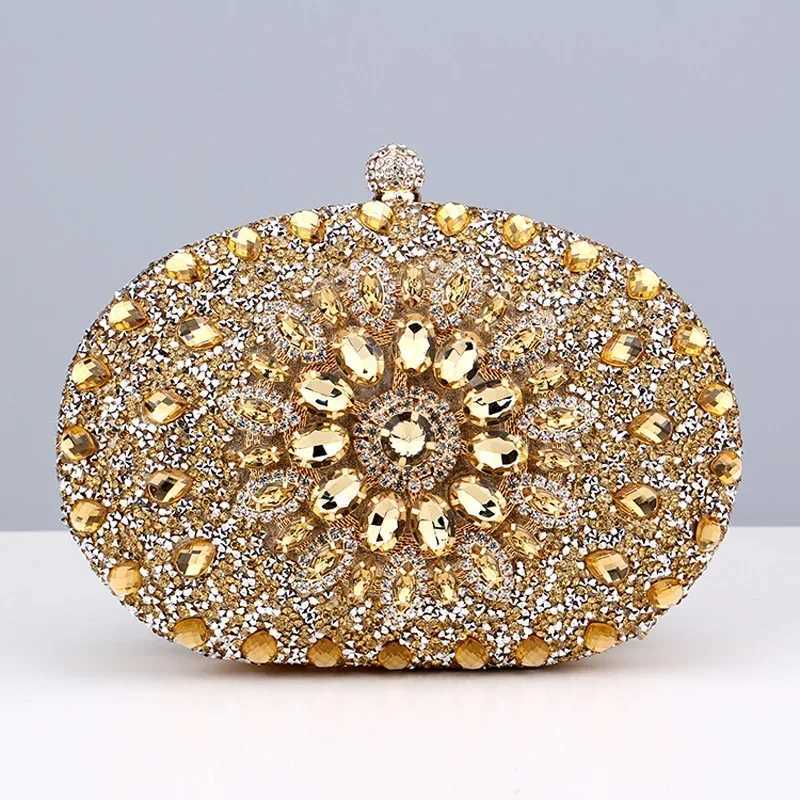 2024 Diamond Womens Luxury Clutch Evening Package Wedding Crystal Womens Mobile Pocket Wallet Womens Wallet Party High Quality Gift Z250220