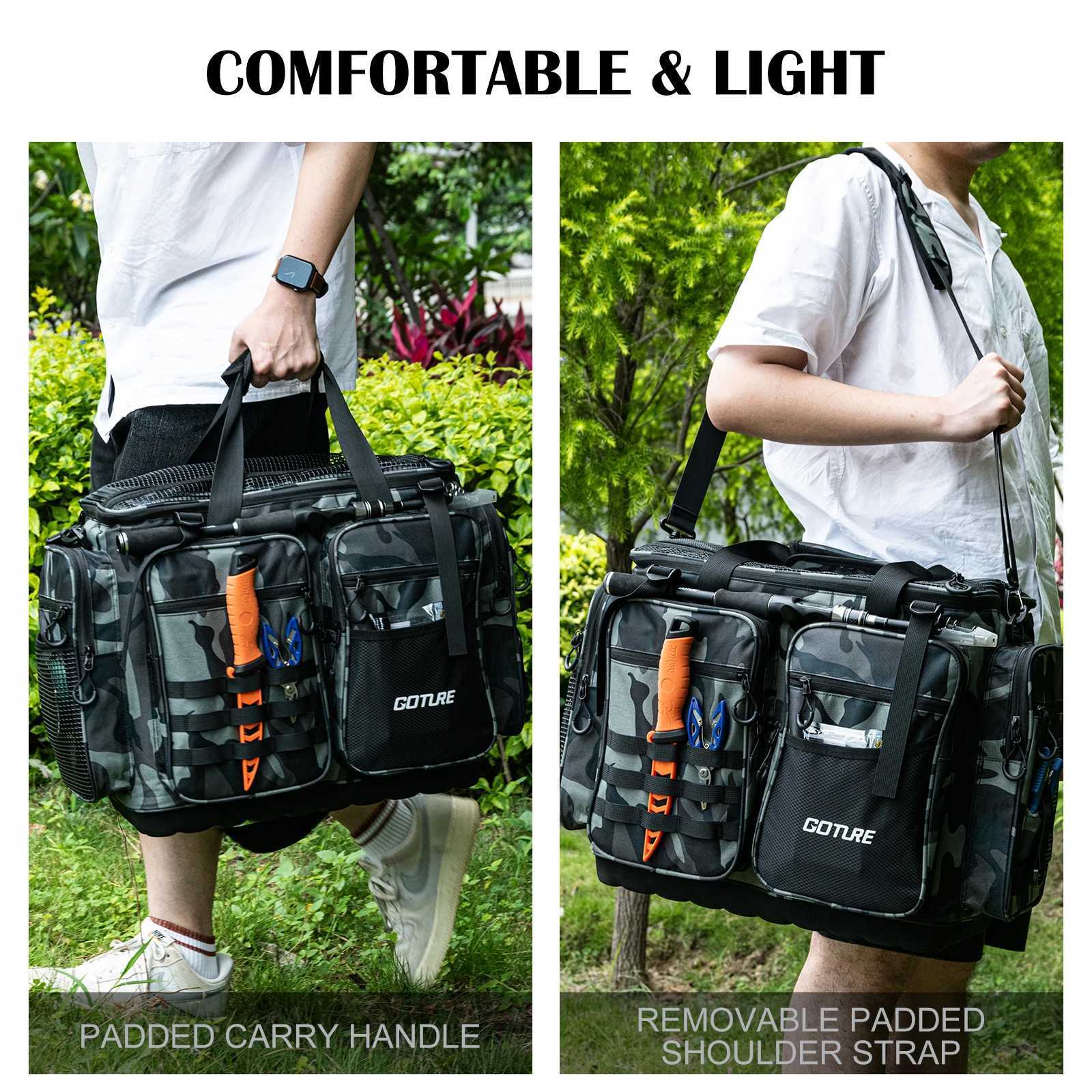 Dog Travel Bowls Bags 53*29*38.5cm Water Proof Oxford cloth Fishing Bag Outdoor Camping Backpack Large Capacity Multi-Purpose Fishing Tackle Bag H2502
